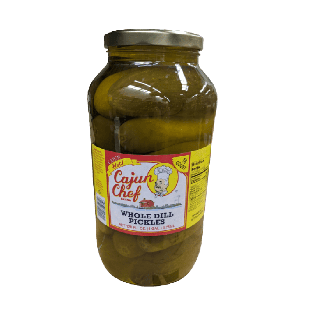 Cajun Chef Whole Hot Dill Pickles Gallon