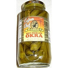 Cajun Chef Hot Pickled Okra 24 oz
