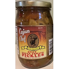 Cajun Chef Spicy Pickled Green Tomatoes 16 oz