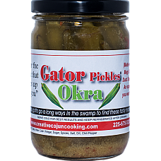 Creative Cajun Cooking's Gator Pickles Okra